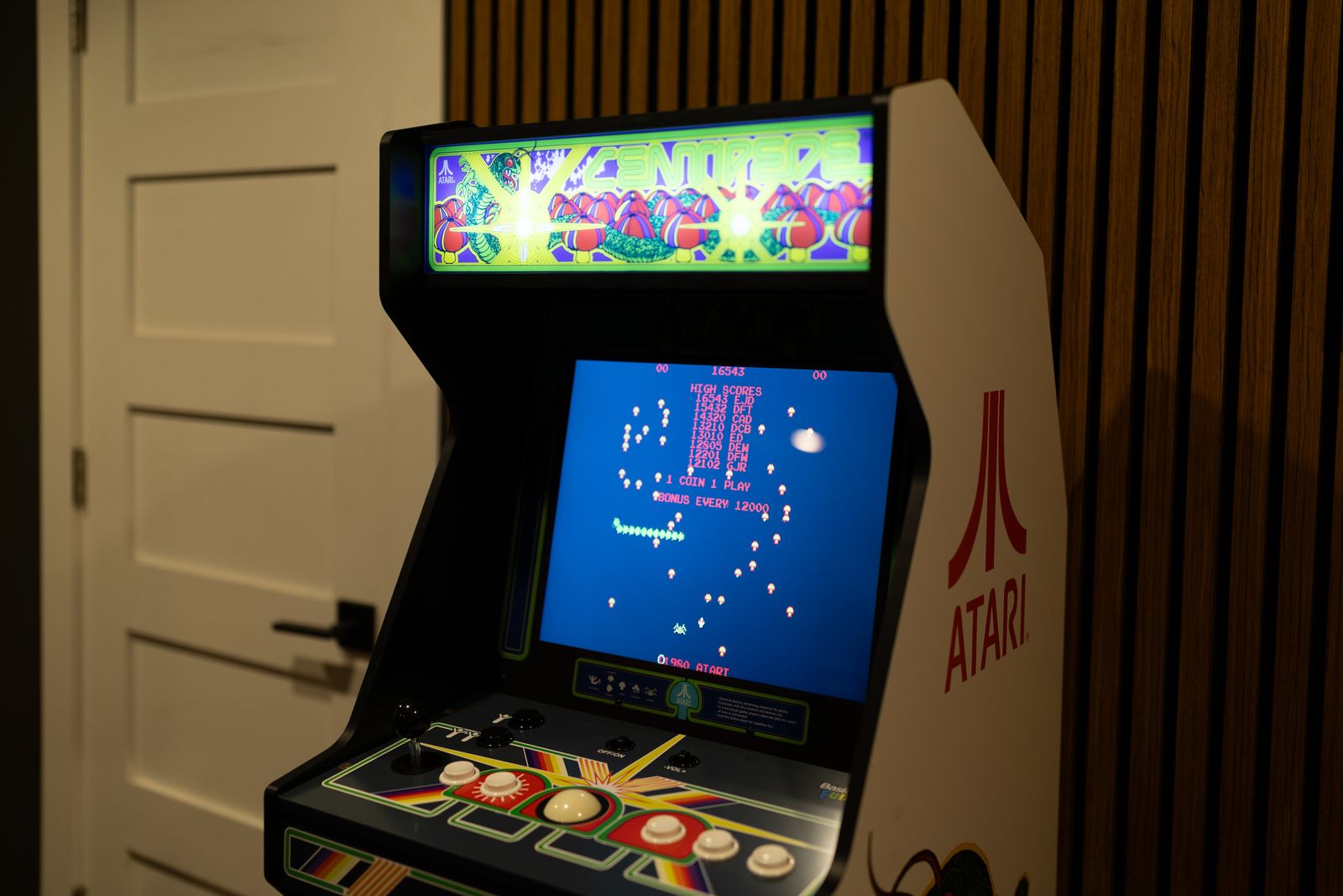 Vintage Atari arcade cabinet